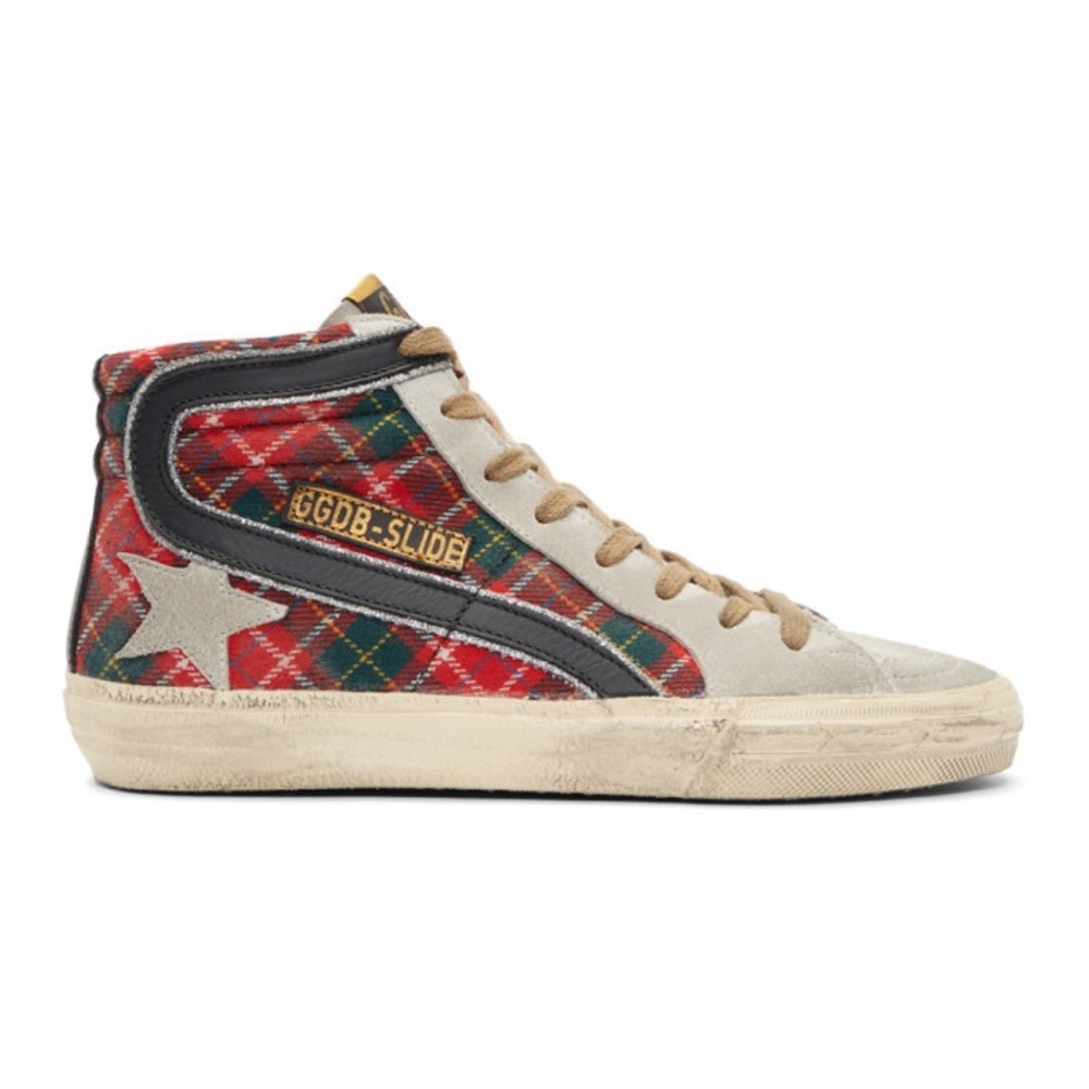 Golden Goose Red Tartan Slide 37